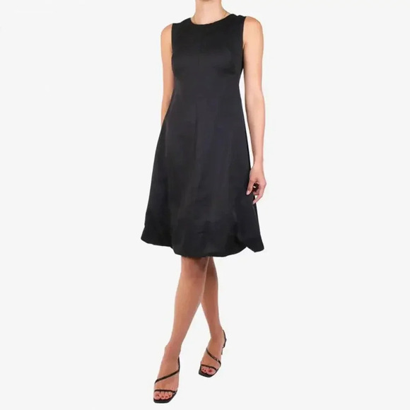 Lafayette 148 New York Blue Sleeveless Fit & Flare Dress Size 8 - Picture 1 of 5